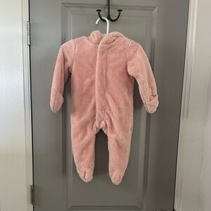 Magnetic Me Soft Pink Footie with Bear hoodie